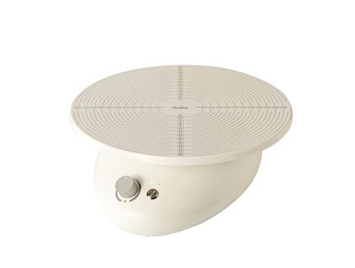 Decora, 9276010 Elektrischer Drehteller, Teller Ø 28 cm, mit praktischer Standby-Taste, um die Drehung des Tellers zu blockieren, ohne die Drehrichtung und die Geschwindigkeit zurückzusetzen