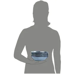 Sänger Geschirr Salatschalen Set Darwin, Schüssel + Schale, Blau
