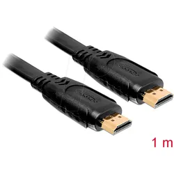 DELOCK 82669 - Kabel High Speed HDMI with Ethernet flach 1,0m
