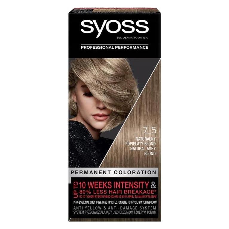 Syoss Permanent Coloration (7-5 Natural Ash Blonde) (9000101629033)
