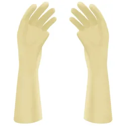 BodyProducts 200 Paar Isopretex OP-Handschuhe - beige - steril - puderfrei - anatomisch geformt - Gr. 5,5