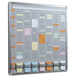 EICHNER T-Card Systemtafel 7+1 (35 Fächer) grau