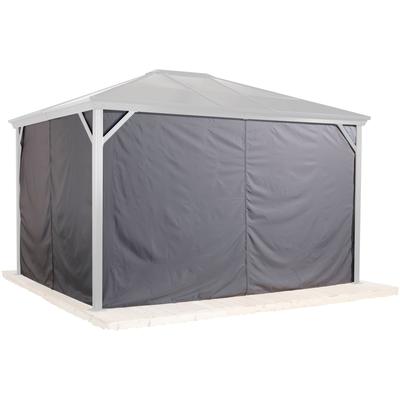 Pavillonseitenteil SOJAG "Verona 10x10", grau, Polyester, Pavillonseitenteile