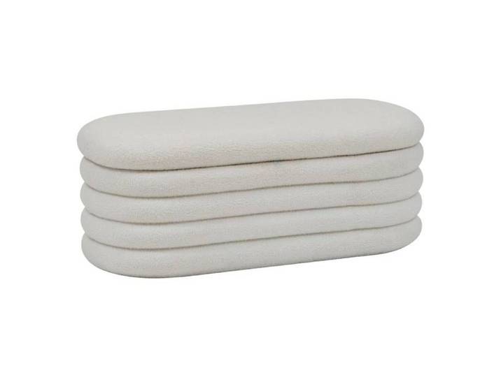 Banc coffre Giulia blanc 110x46cm