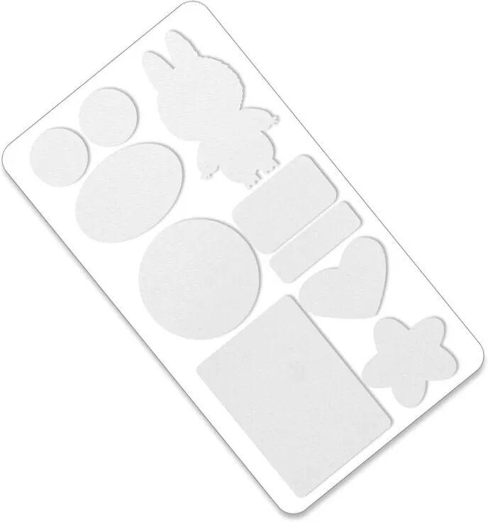 INF Patchs de Réparation Auto-Adhésifs pour Doudoune - Kit de Réparation de Vêtements en Tissu Sergé 10 Pièces Blanc
