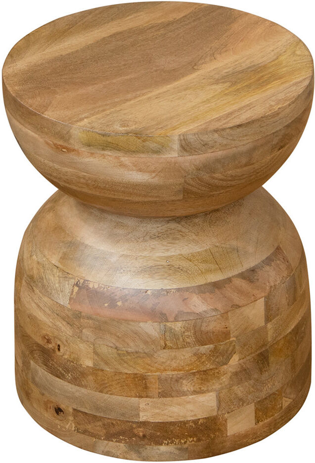 Alpen Home Pauli Solid Wood Top Rectangular Side Table Brown