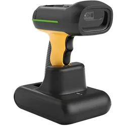Inateck Barcodescanner 75S black (BCST-75S black) (1D-Barcodes, 2D-Barcodes, QR-Code), Barcode Scanner, Gelb, Schwarz