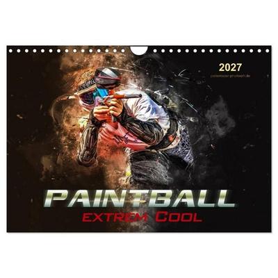 Paintball - extrem cool (Wandkalender 2027 DIN A4 quer), CALVENDO Monatskalender