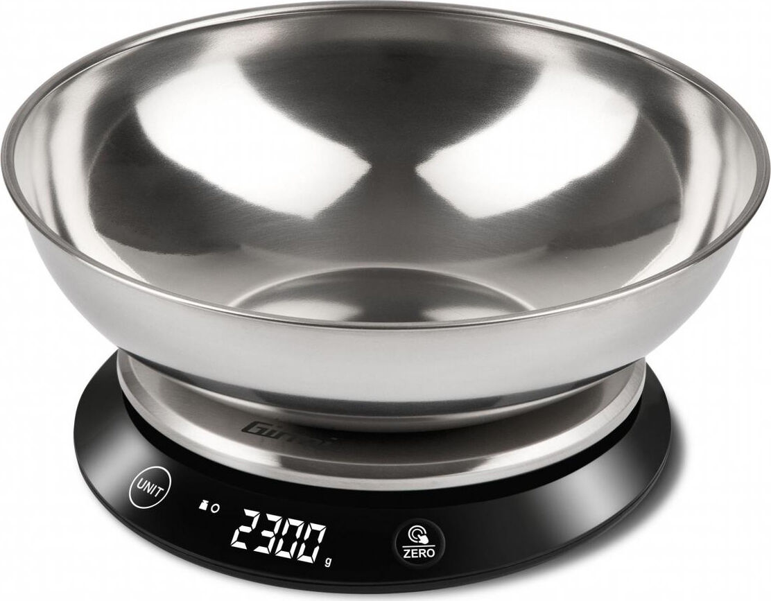 Girmi Ps8400 Bilancia Da Cucina Digitale Elettronica Peso Massimo 5 Kg Colore Nero E Acciaio Inox - Ps8400