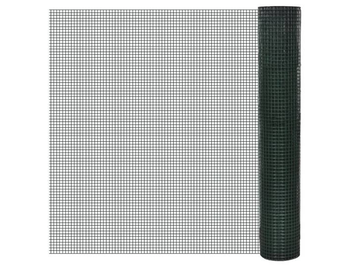 vidaXL Drahtzaun für Hühner Verzinkt mit PVC-Beschichtung 10x1 m Grün