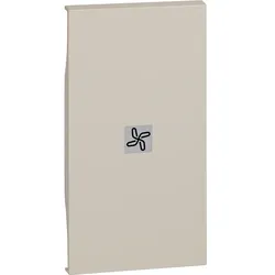 BTicino KM01M2RN LivingNow 2M Tasten- abdeckung mit Symbol Ventilator Sand