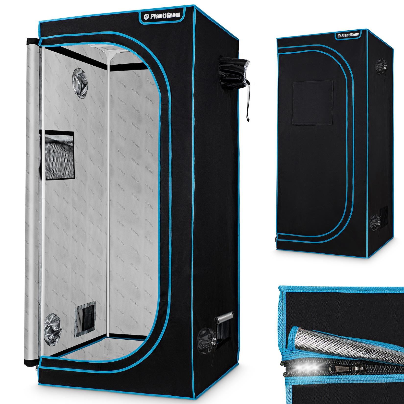 PlantiGrow - Growbox – Indoor Gewächshaus, Anzuchtzelt, Zuchtzelt, Anbauzelt - 80x80x180