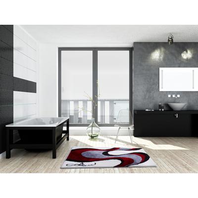 Badematte COLANI "Colani 11" Gr. 4, weiß, H:24mm, Kunstfaser, Badematten, Badematte