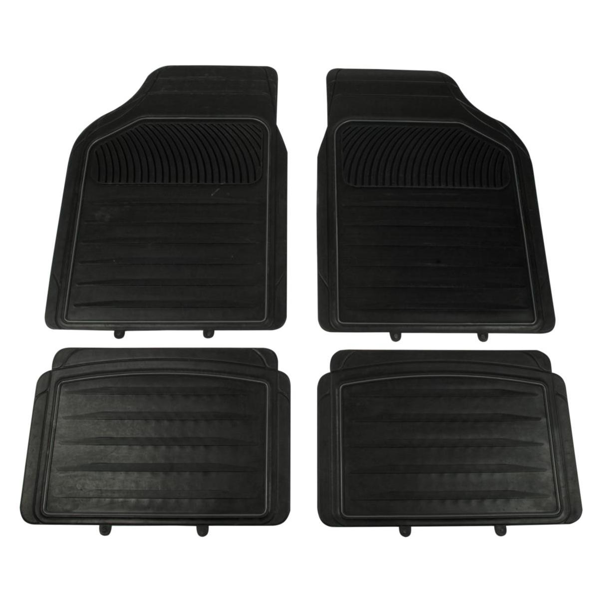 Cartrend Matte Gummi sw/gr 4tlg (1 Set à 4 Fussmatten) (74940)