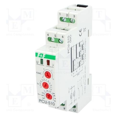 F&R Zeitrelais universalus 24/230V 2x8A - PCU-510 DUO (PCU-510 DUO)