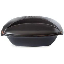 Römertopf Bräter Culinario 4 Pers. sw, Pfanne + Kochtopf, Schwarz