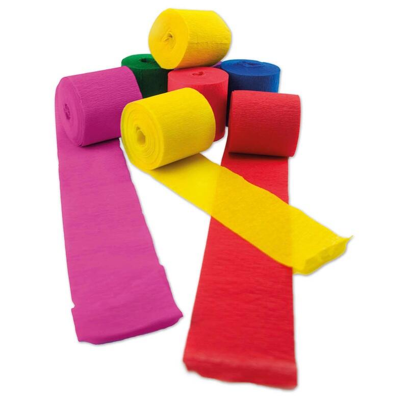 WEROLA Krepppapier Dekobänder 38 g/m² farbsortiert 794070000