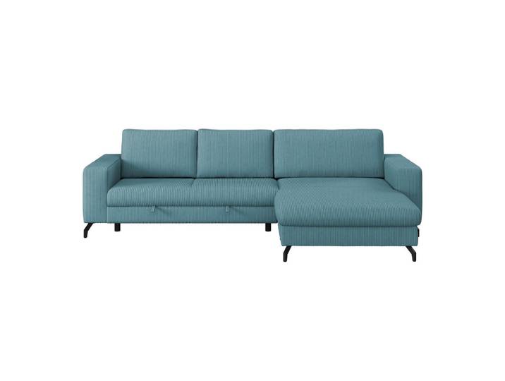 P & B Ecksofa, Hellblau, 4-Sitzer, L-Form, 290x178 cm, Wohnzimmer, Sofas & Couches, Wohnlandschaften, Ecksofas