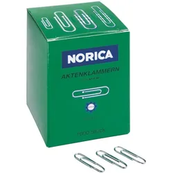 NORICA Büroklammern Metall silber