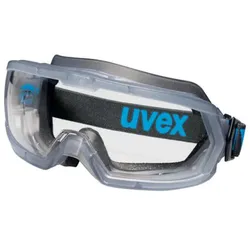 uvex hypervision Vollsichtbrille innen beschlagfrei, außen extrem kratzfest & chemikalienbeständig (mit Schaumstoffauflage) grau/transparent - 9321266 - grau/transparent