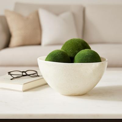 Sagebrook Home "Modern Textured Glass Decorative Bowl - Home Decor - 9"" - 9.0"""