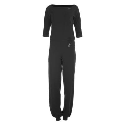 Jumpsuit WINSHAPE "WJS2", Damen, Gr. XS, Normalgrößen, schwarz, 90% Baumwolle, 10% Elasthan, U-Boot-Ausschnitt, Overalls Jumpsuit, ¾-Arm