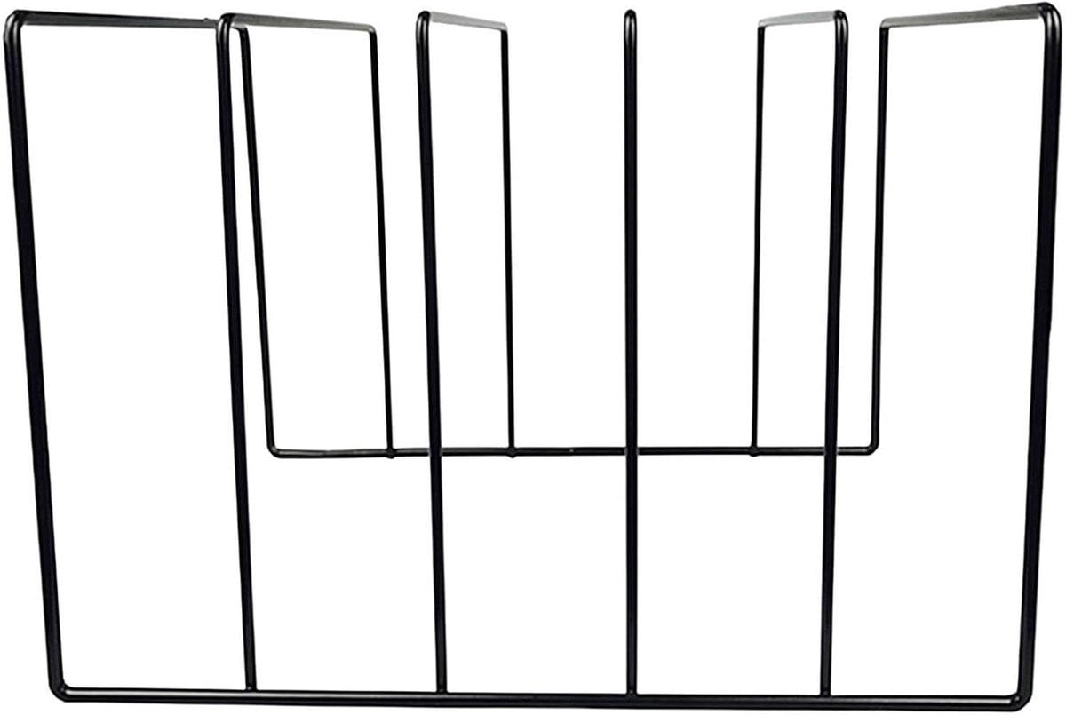 Vinyl Platen Opslag Organizer in Zwart Smeedijzer - B/D/H: 13 x 15 x 13 cm