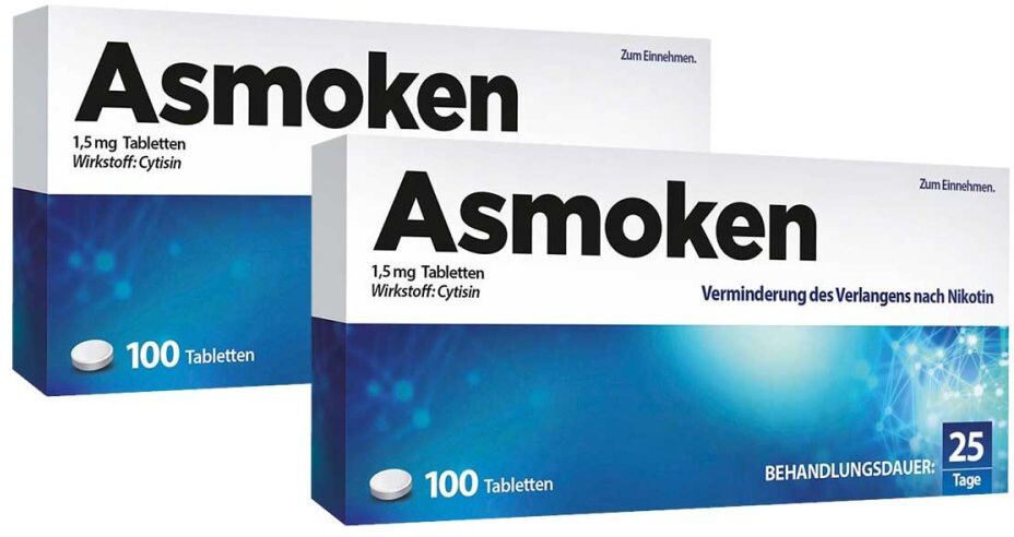 Asmoken 1,5mg Tabletten zur Rauchentwöhnung 2x100stk