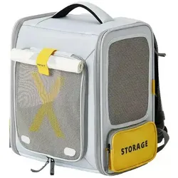Petkit Pet Carrier BP3 X ZONE Grey (Katze, Atmungsaktiv, Faltbar), Tiertransport