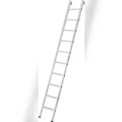 Stufen-Anlegeleiter aus Aluminium, mit 10 Stufen