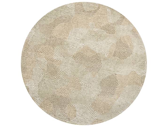 Teppich Coral beige Anderes Muster Polyester 240 x 240 cm