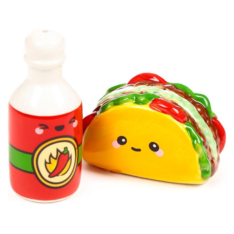Puckator Frida El Taco Salz- und Pfefferstreuer-Set (Pfeffer, Salz) (54122497)