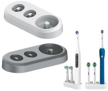 Uplift Essentials Universal Electric Toothbrush And Brush Head Storage Rack black