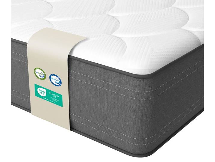 Taschenfederkernmatratze 22 cm Matratze H3/H4, 7 Zonen Ergonomische Federkernmatratze, Luvanza, 22 cm hoch, Oeko‑TEX, Hypoallergen, Antibakteriell, Druckentlastung, Langlebig