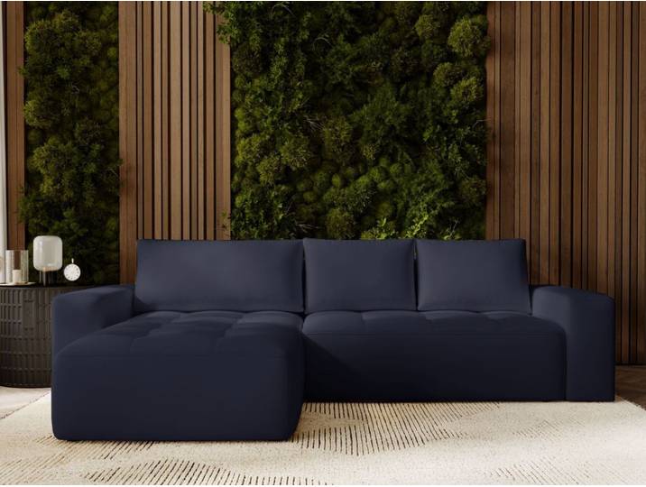 Ecksofa L-Form Links mit Schlaffunktion und Bettkasten Portland Anthrazit