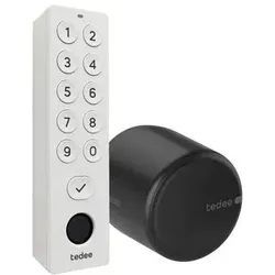Tedee, Zutrittskontrolle, Go 2 Aluminium mit Keypad Pro (Elektronische Zahlenkombination, Fingerabdruck)