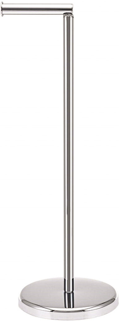 Belfry Bathroom Vanzandt Free Standing Toilet Paper Holder Silver 55cm H X 19cm W X 19cm D