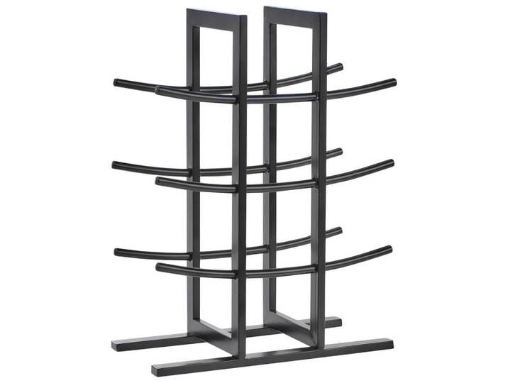 Beliani Weinregal Metall Schwarz Monaghan, 30x40x15 cm, Weinregale