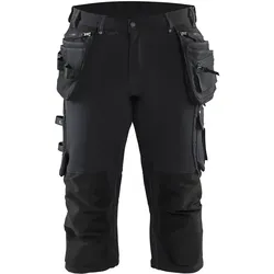 Stretch Handwerker-Piratenhose "1797" schwarz - C148 - schwarz