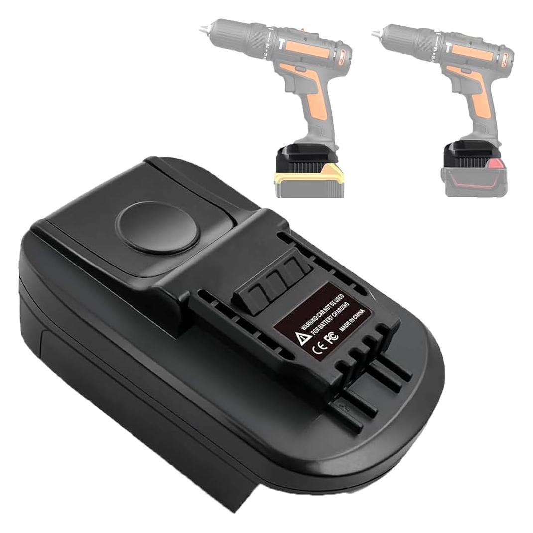 LKD Akku-Adapter - DeWalt/Milwaukee 18V für Worx 4-polige Elektrowerkzeuge (18 V) (69479321)