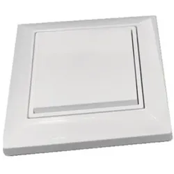 Casambi, Lichtschalter + Storenschalter, Wandschalter weiss 1fach 808922 2-Kanal, batterielos quadratisch Wippe