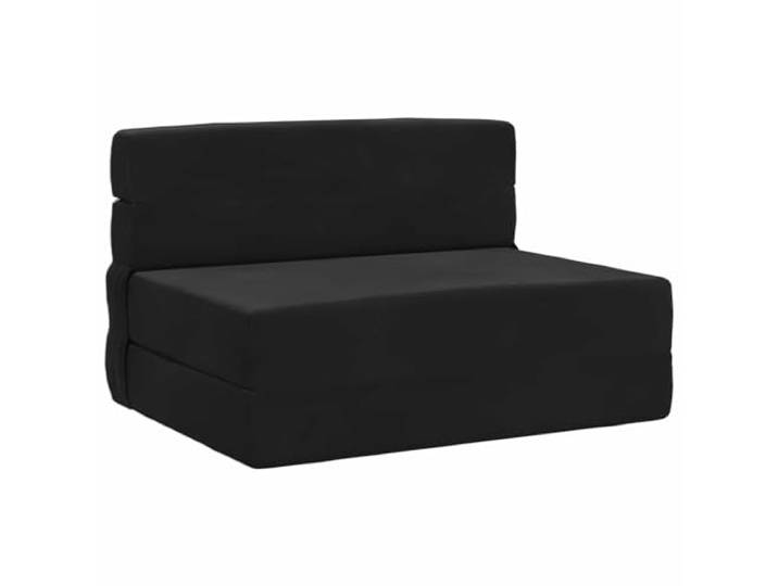 IBUQDDV Klappsofa Bett Schwarz 100 x 80 x 60 cm Stoff 2-in-1-Funktion,manueller Mechanismus,Pflegeleicht,Lounge-Möglichkeit,Schlafgelegenheit