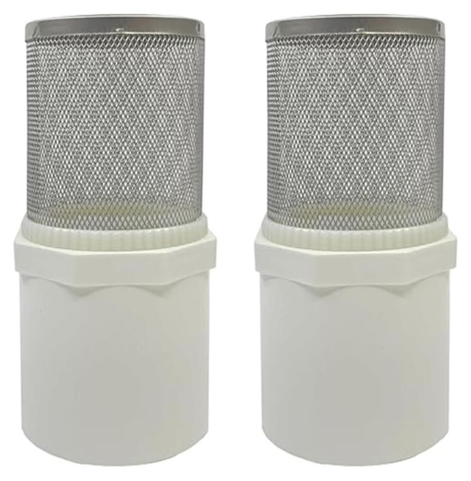 Dripio 2-delige filterafdekking van roestvrij staal en PVC met 40 mm buitendiameter