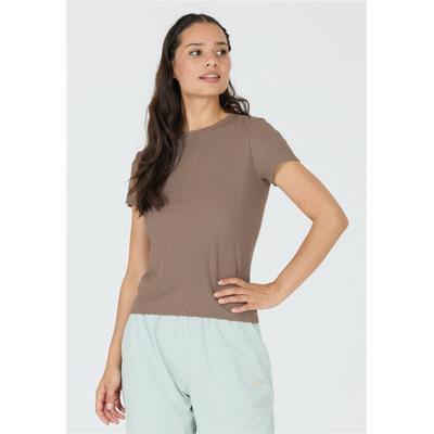 Funktionsshirt ATHLECIA "Tinashe", Herren, Gr. 38, braun, 92% Viskose, 8% Elasthan, unifarben, normal, Rundhals, Shirts Funktionsshirt, im simplen und schnelltrocknenden Design