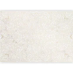 Artgeist, Tapete, Fototapete - Geometric Pattern Shades of Gold and Marble Stone (250 x 175 cm)
