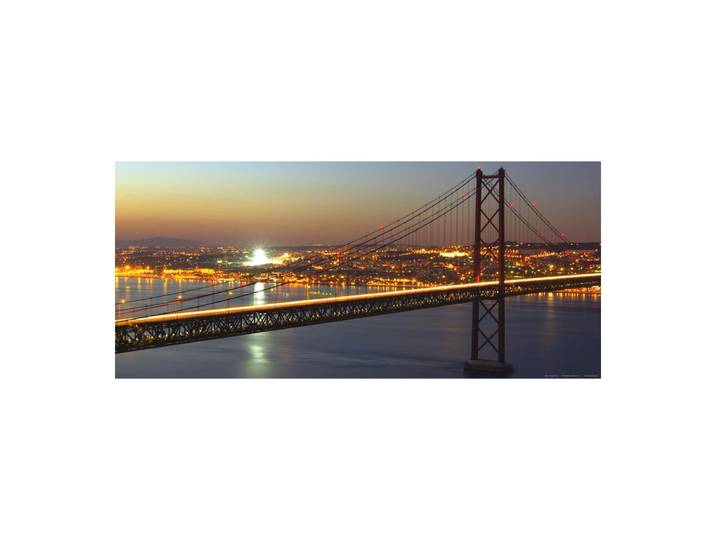 25 De Abril Bridge\, Photo Murale Intissée\, 202 X 90 Cm\, 1 Part