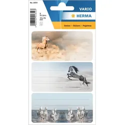 Herma: Galoppierende Pferde Heftetikett - 9er-Pack
