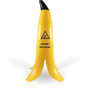 SafetyMarking Warnaufsteller Banane, gelb, 90 cm, Achtung Rutschgefahr