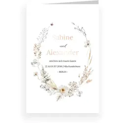 Standesamt Einladungskarte mit eigenen Fotos gestalten im Design "Midwinter" - Musterkarte - Karten einfach online bei wunderkarten gestalten und bestellen