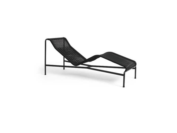 HAY Palissade Cord Chaiselongue Anthracite